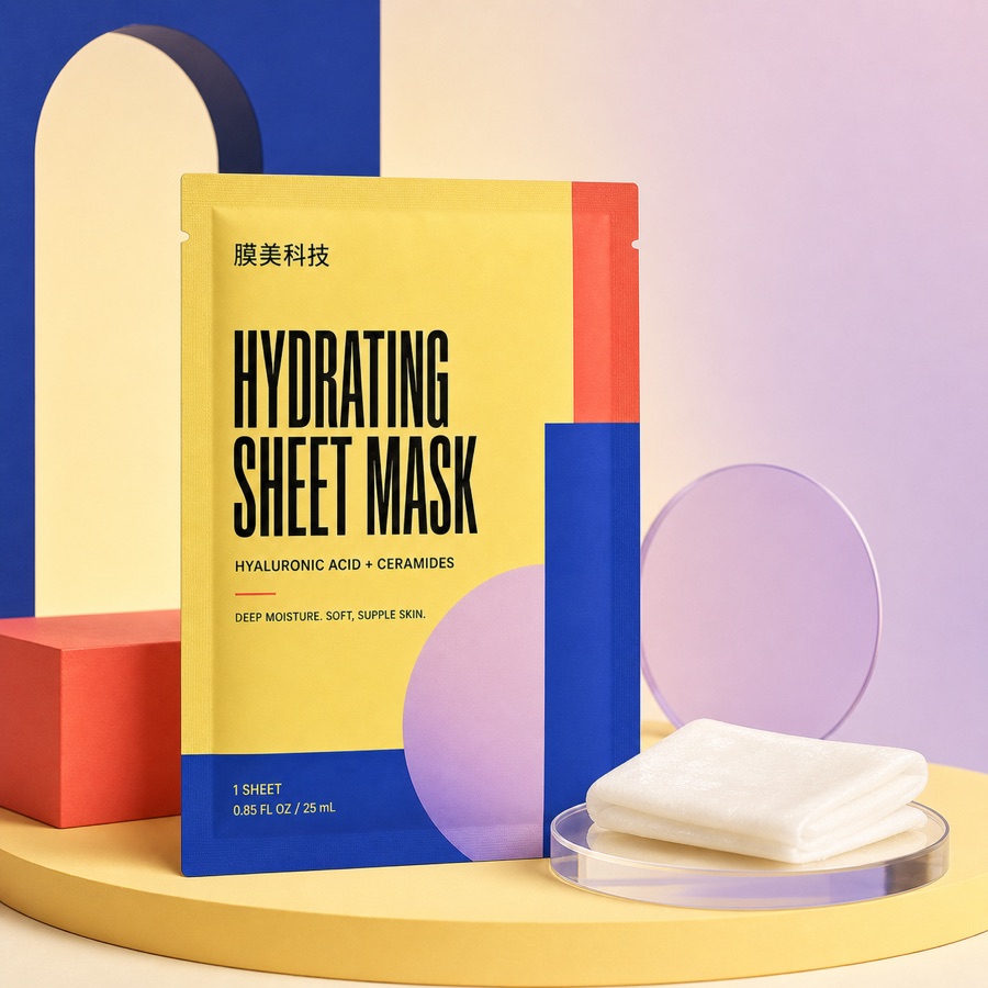 Momei private label hydrating sheet mask product visual