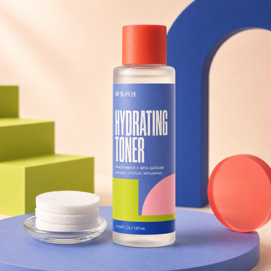 Private label hydrating toner product visual