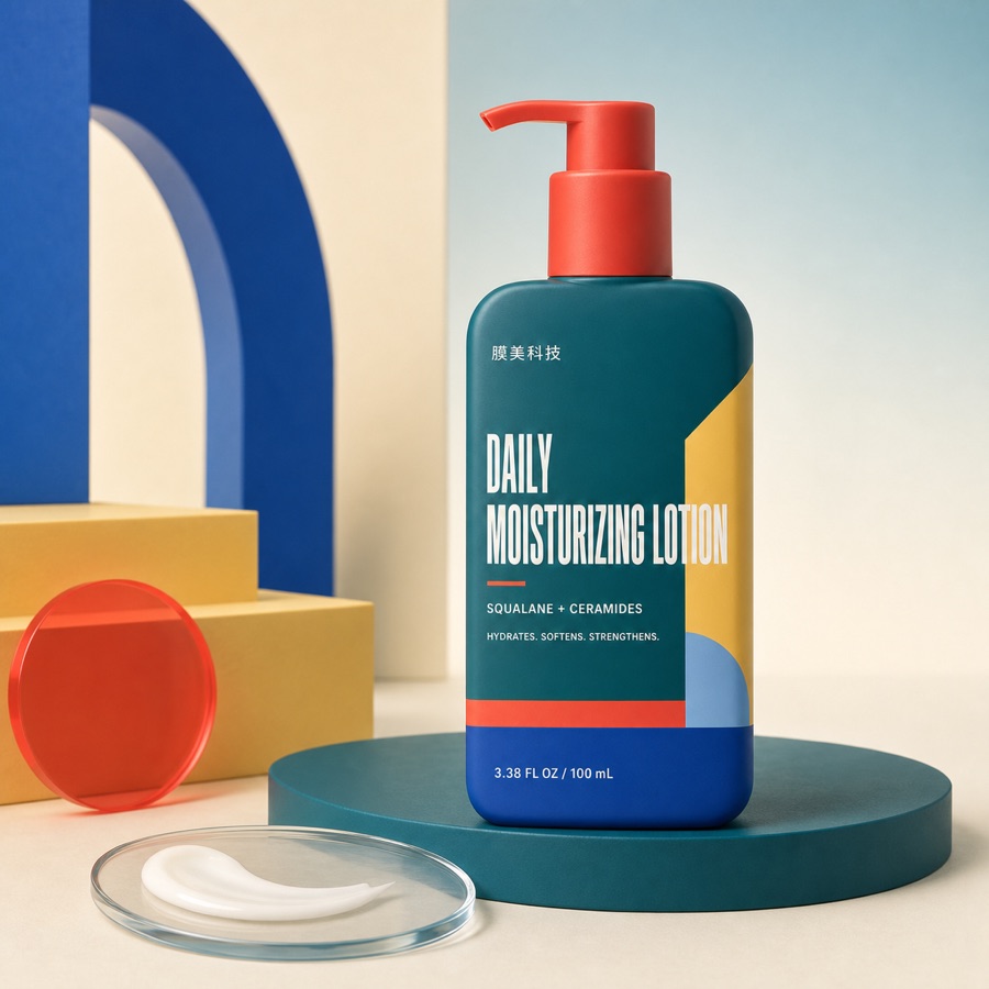 Private label moisturizing facial lotion product visual