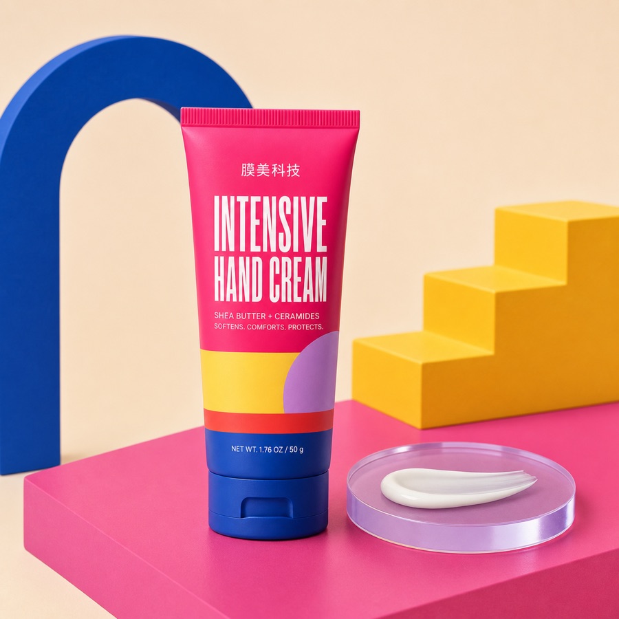 Private label intensive repair hand cream product visual