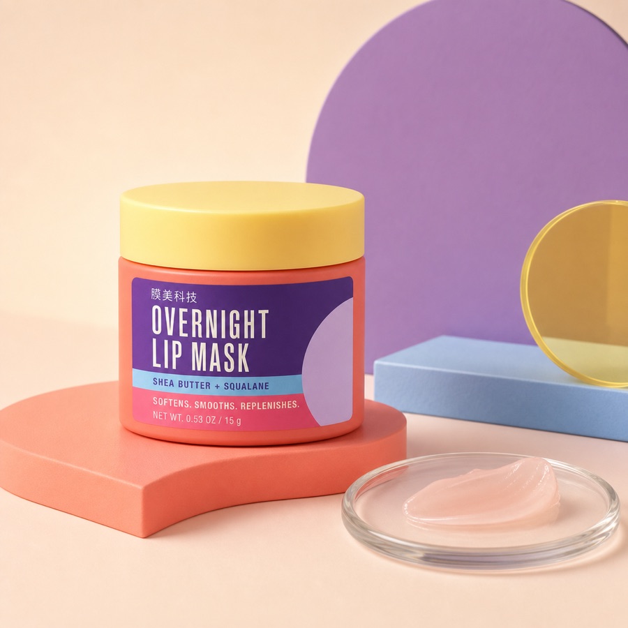 Private label overnight lip mask product visual